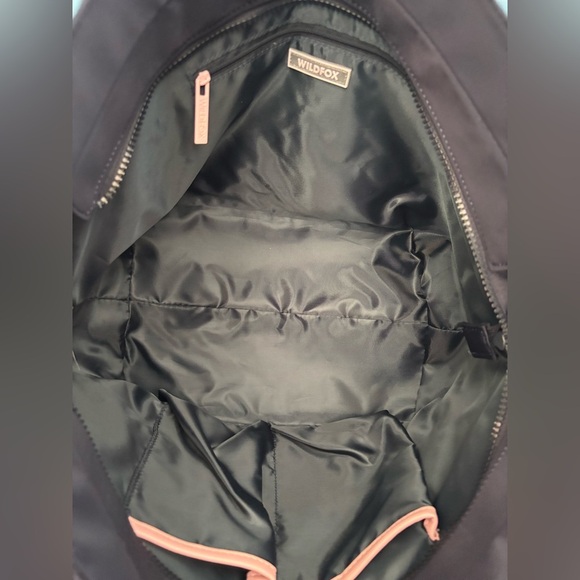 NEW Wildfox Large Woven Tote Bag Beach Bag Navy And Light Blue - Picture 3 of 5